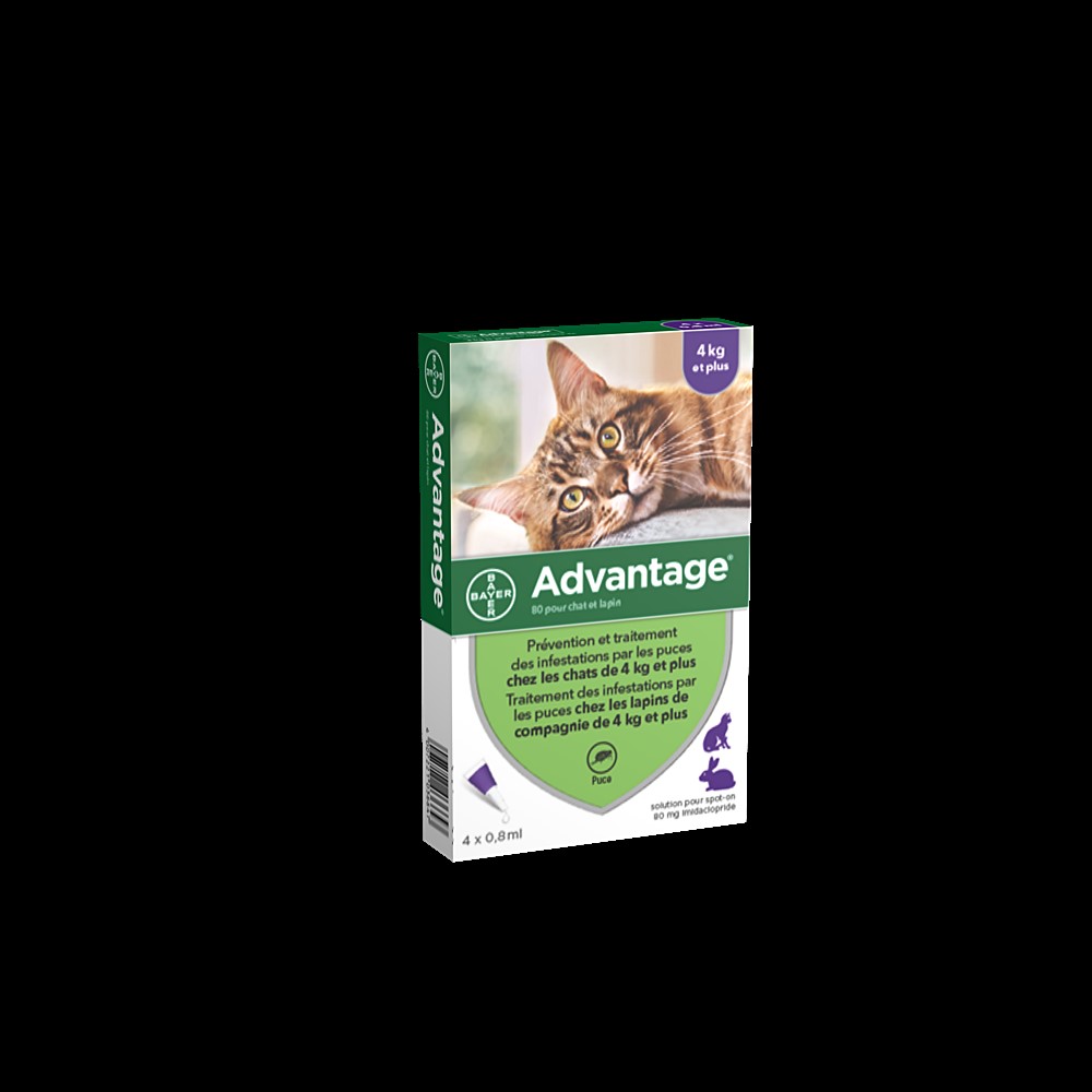 Advantage 80 chat/lap (4-10kg) x4