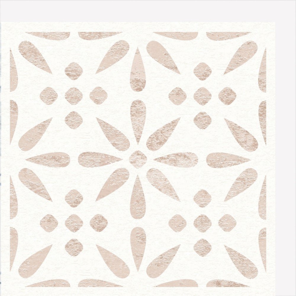 6 Dalles murales adhésives D-C-FIX® Wall Tiles Vintage Flowers 30,5x30,5cm