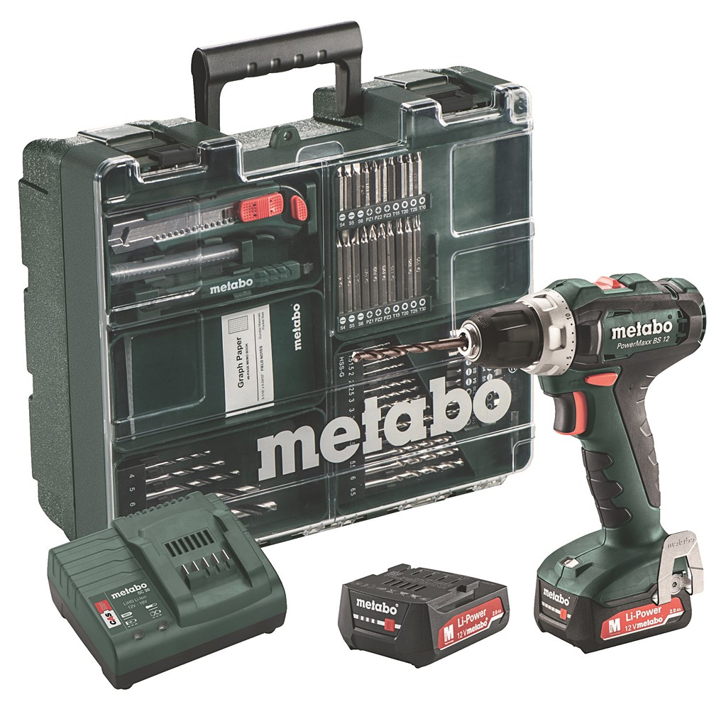 Perceuse sans fil 12V POWERMAXX BS 12 SET METABO