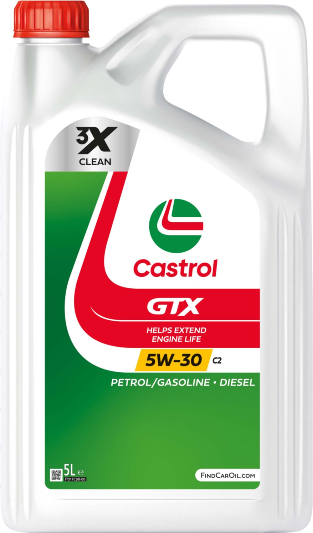 Huile pour moteur automobile GTX 5W-30 C2 5L - CASTROL