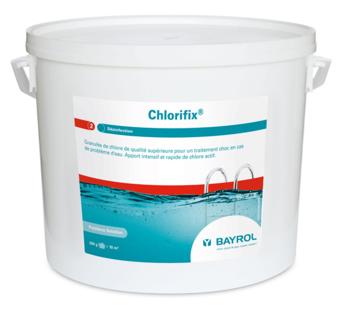 Granulés de chlore Chlorifix® 10kg 10m³ - BAYROL