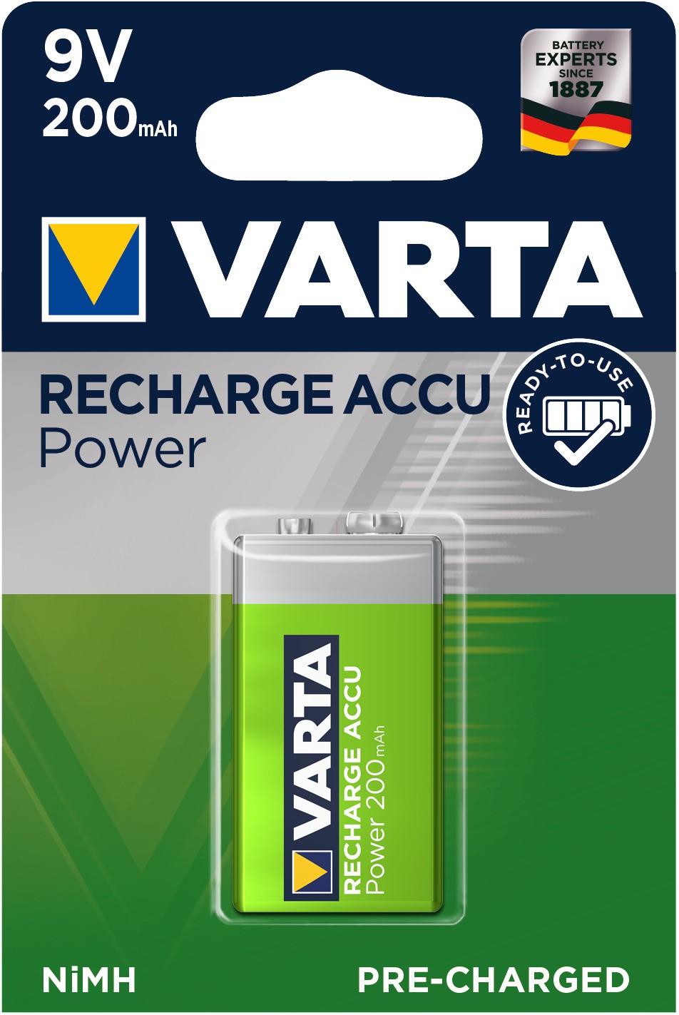 Pile Accu Varta 200 Mah 9V Blister1 VARTA