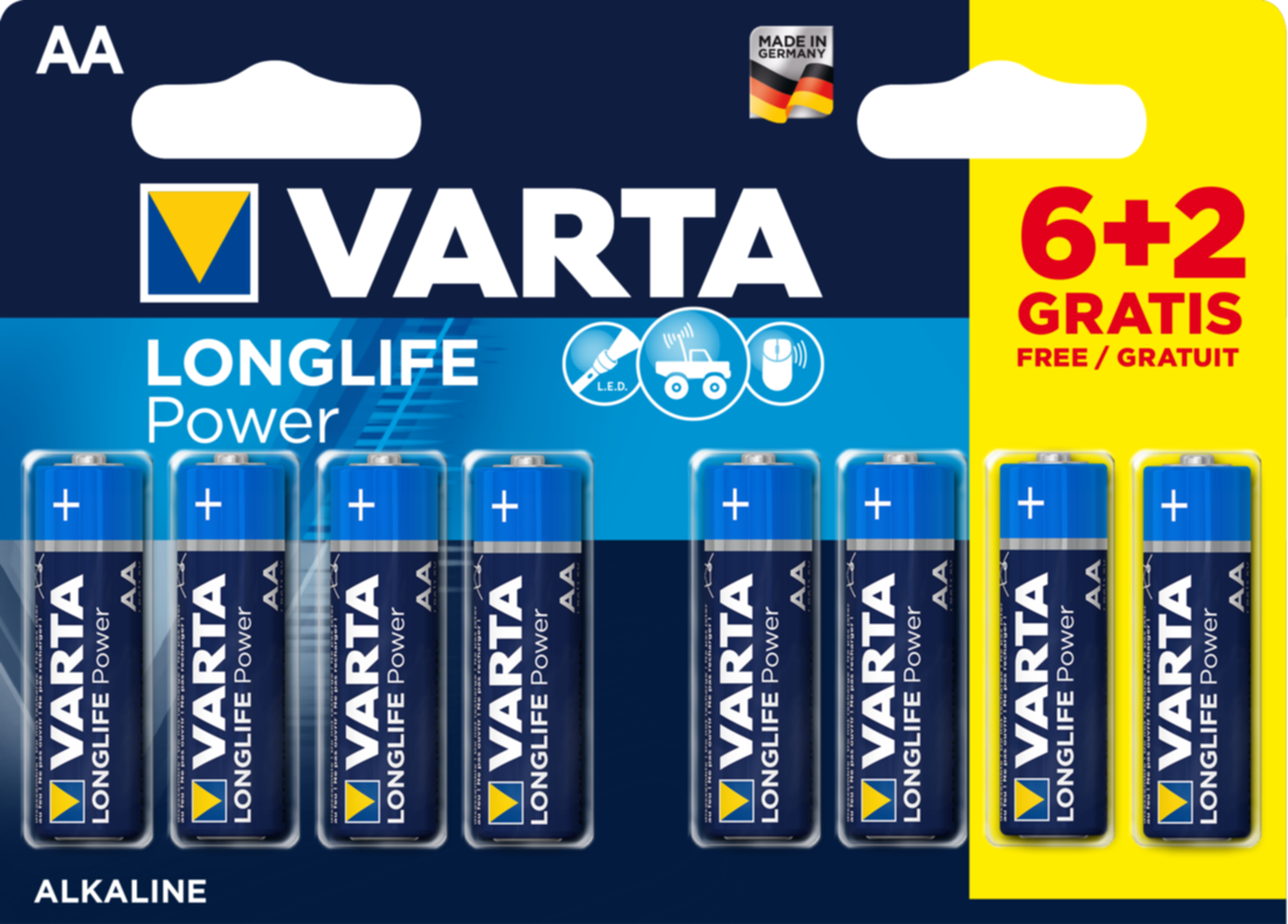 Pile high energy LR6 aa (6+2 gt) - VARTA