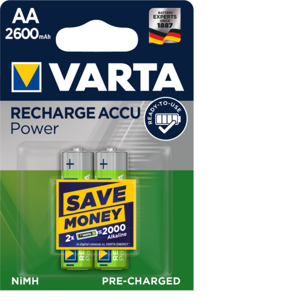 Accu VARTA aa/hr6 - 2600mah r2u X2