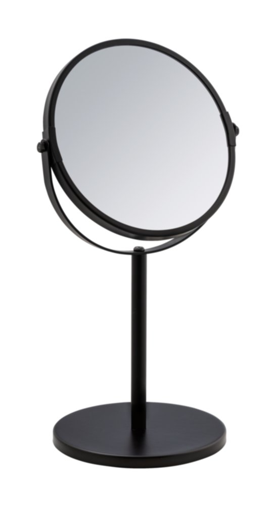 Miroir grossissant sur pied Assisi Ø17cm noir WENKO