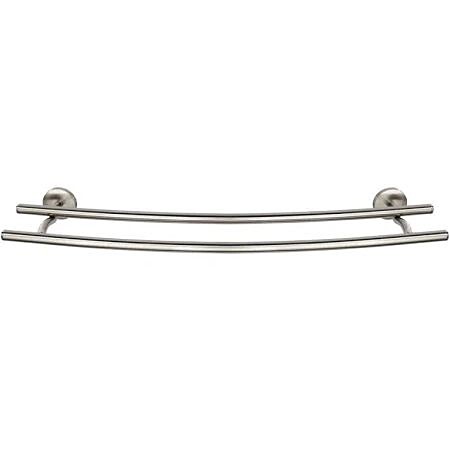 Porte-serviettes 2 barres fixes Cuba inox chromé mat - WENKO