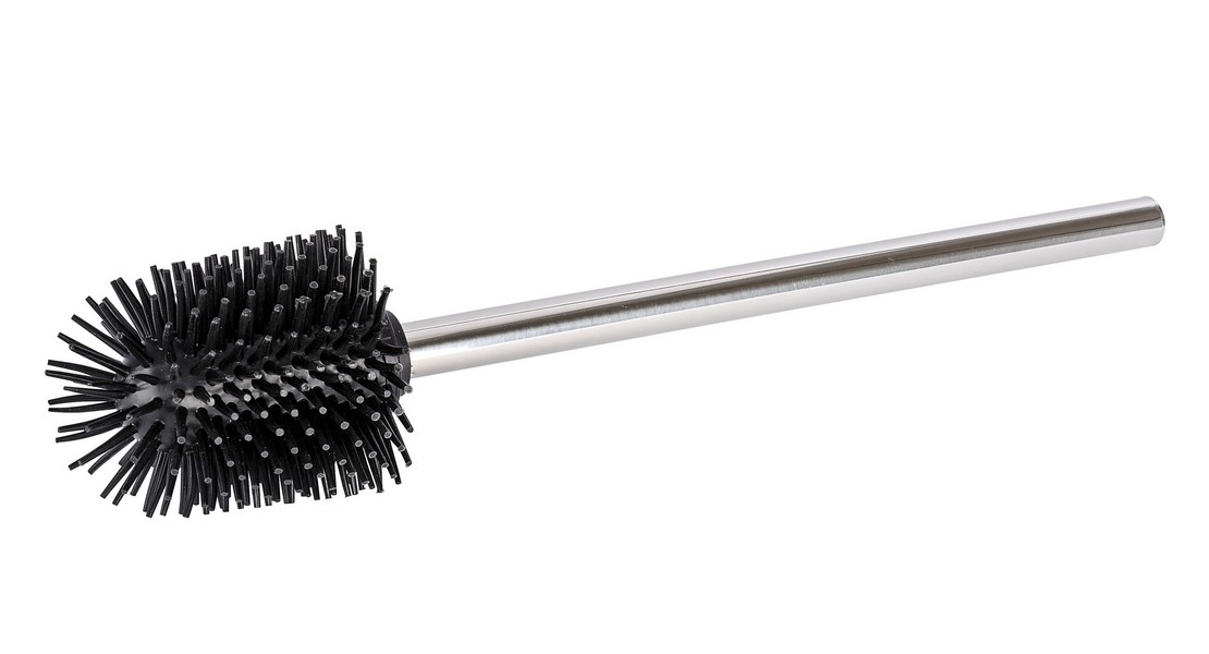 Manche inox brosse silicone 7,5cm noir