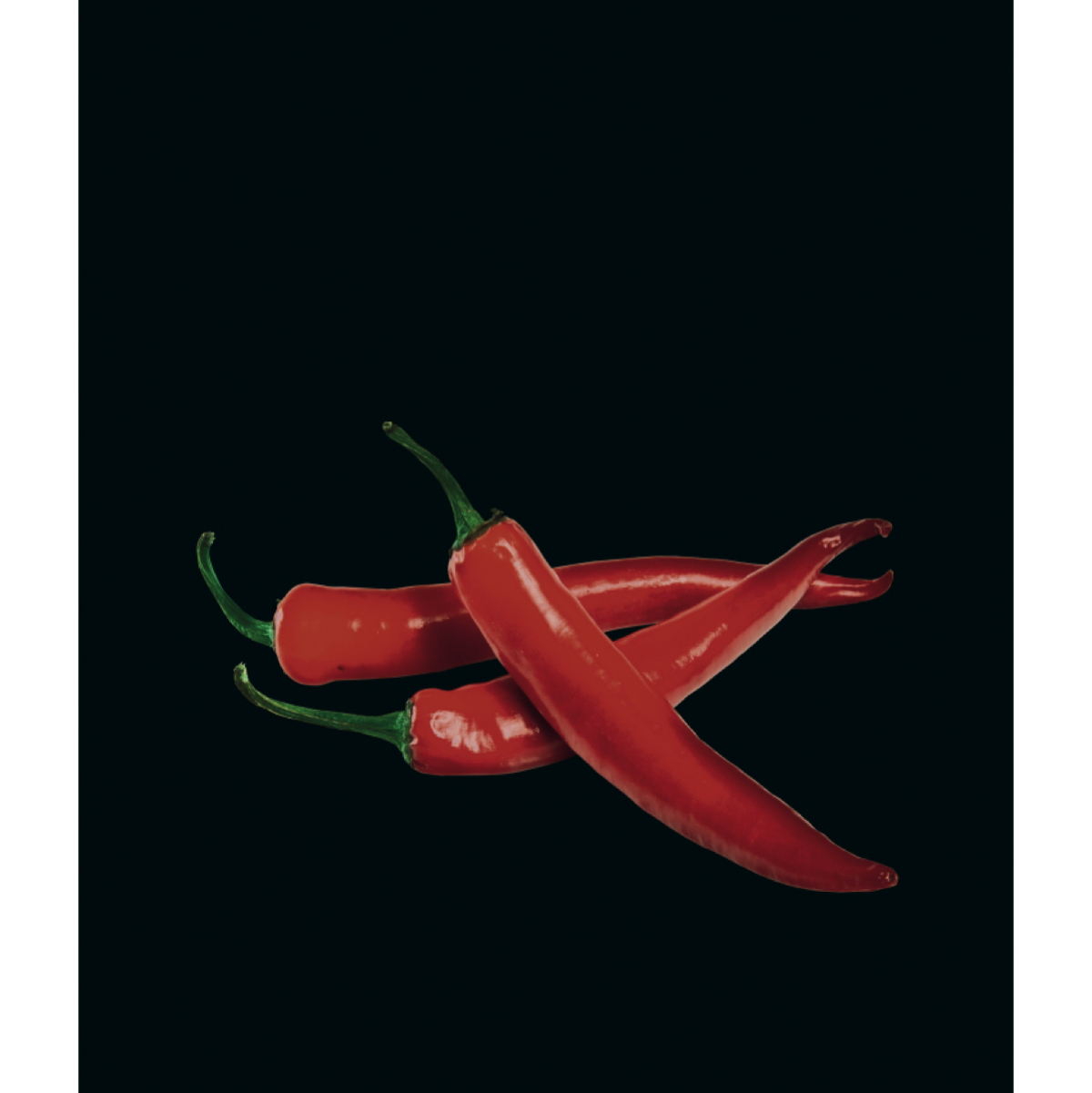 Fond de hotte en verre piments 60x70cm