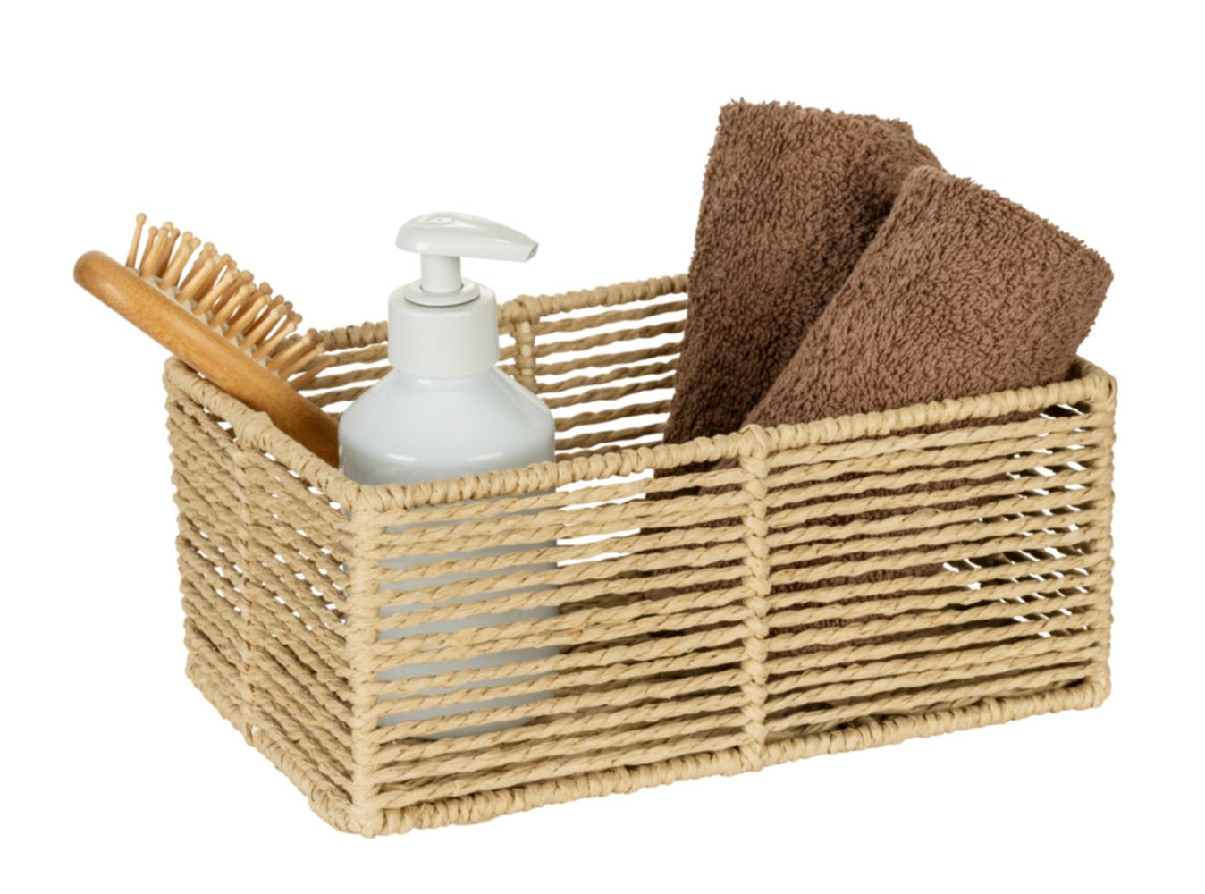 Corbeille salle de bain Meria S cellulose FSC beige