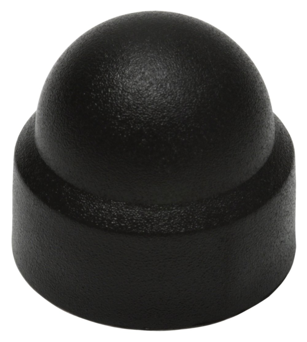 Cache-vis pour vis 6 pans, noir, SW 17 mm, plastique