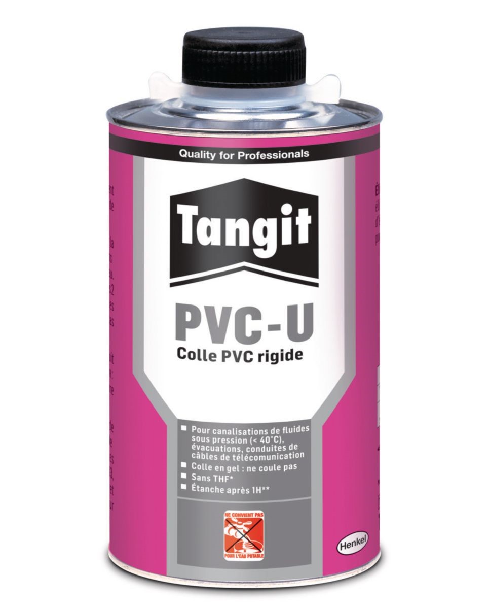 Colle PVC Rigide Non Potable Avec Pinceau 1kg - TANGIT 