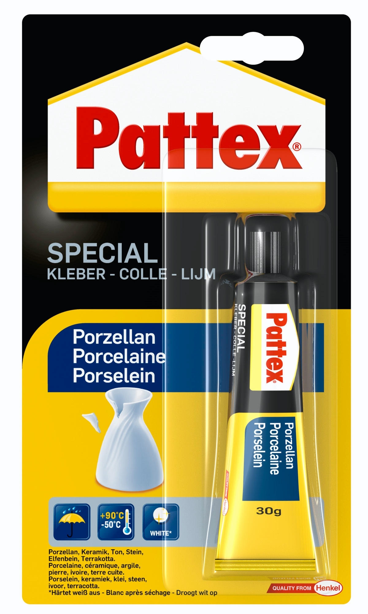 Colle Spécialités Matériaux Porcelaine 30g - PATTEX