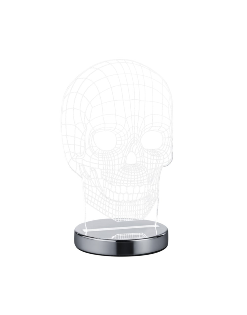 Lampe de Table Skull Chrome H.21cm - REALITY