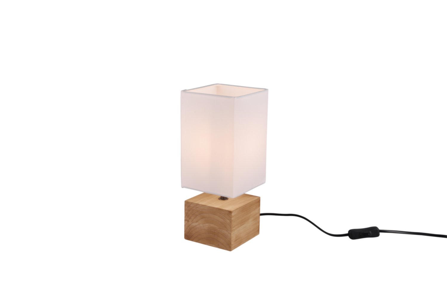 Lampe de Table Woody Couleur Bois Bois Naturel Exclu 1xE14 Max.40W - REALITY