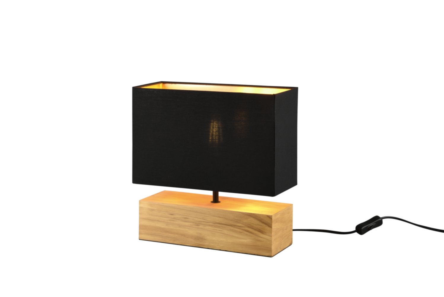 Lampe de Table Woody Couleur Bois Bois Naturel Exclu 1xE27 Max.60W - REALITY