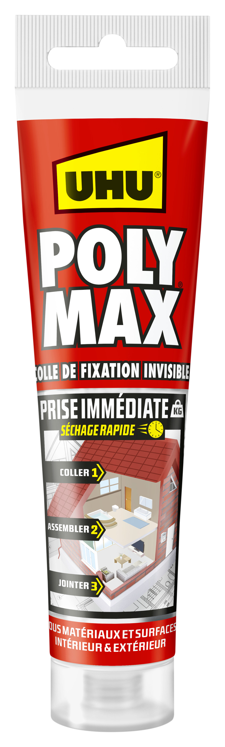 Poly max prise immédiate séchage rapide blanc 165g