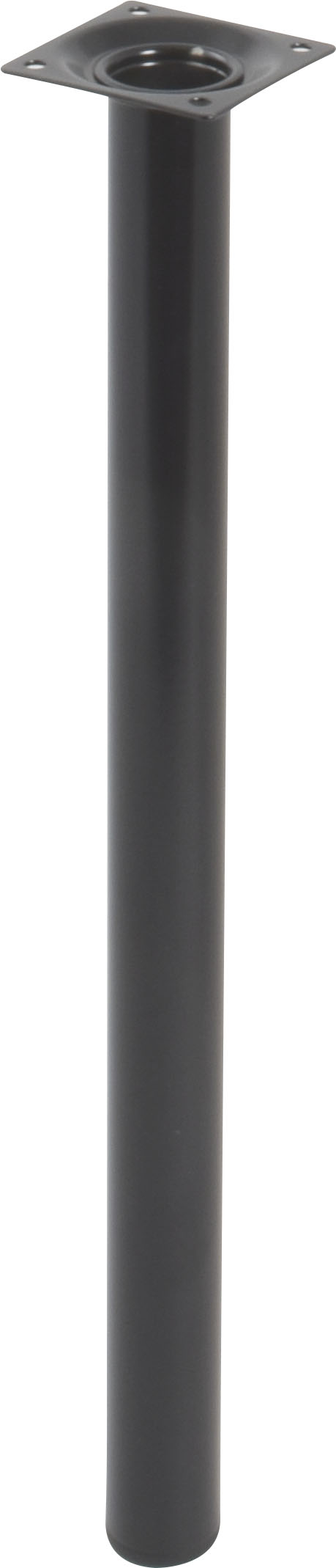 Pied cylindrique métal noir H.400 Ø30 mm - EVOLUDIS