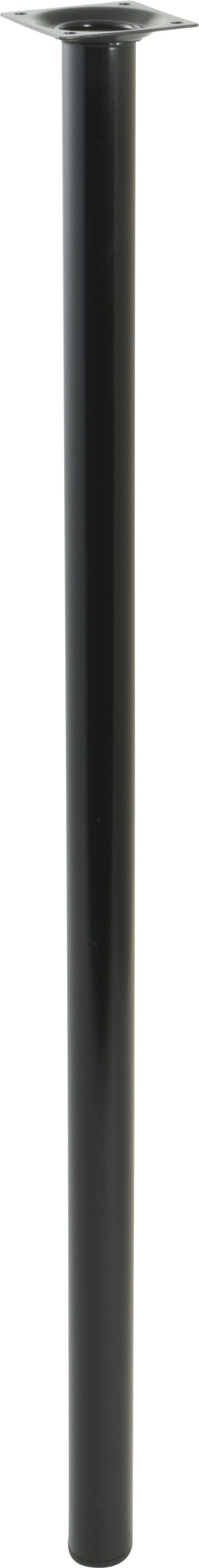 Pied cylindrique métal noir H.700 Ø30 mm - EVOLUDIS