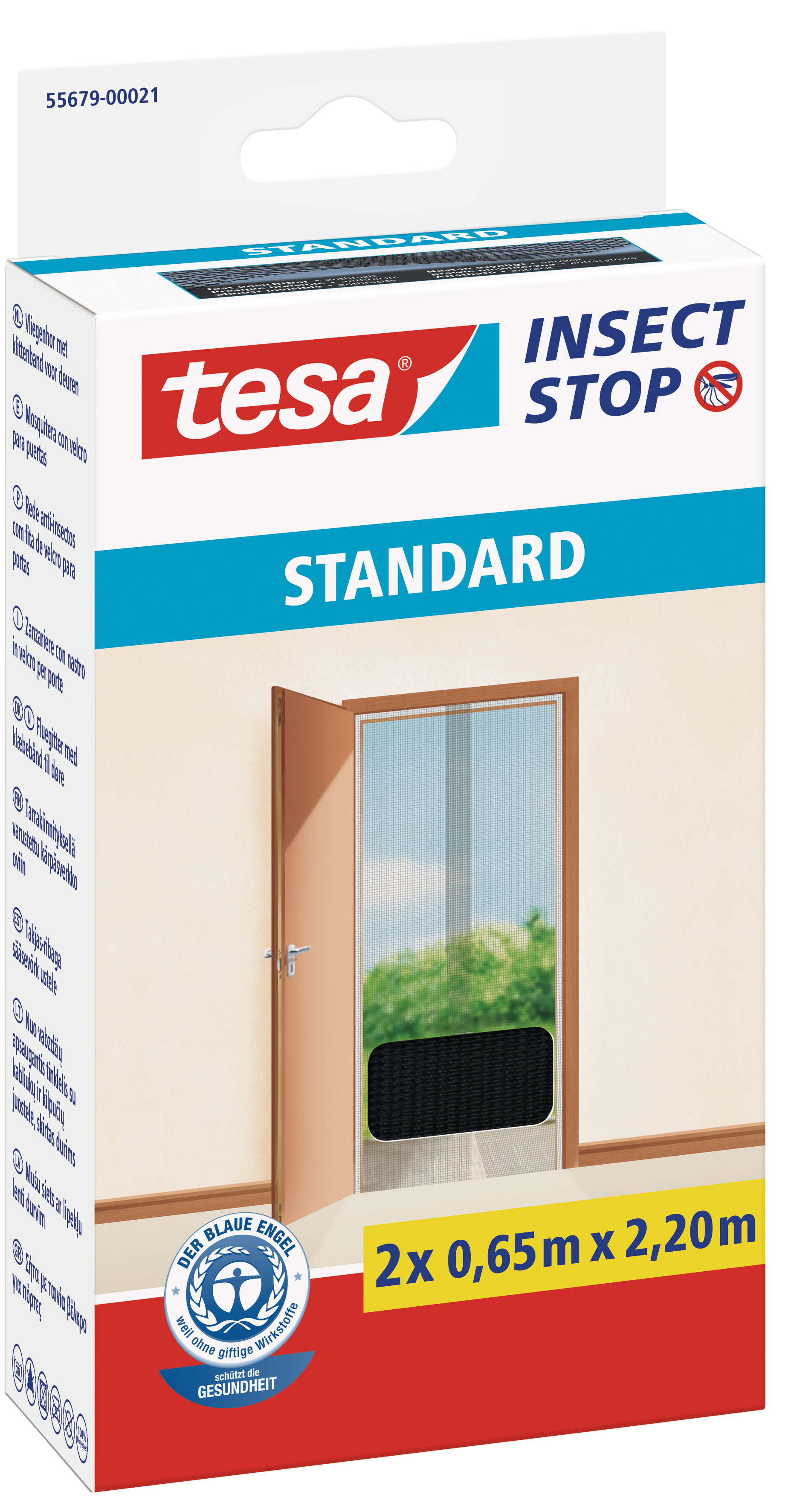 Moustiquaire Standard pour portes 2 0,65m 2200mm noir