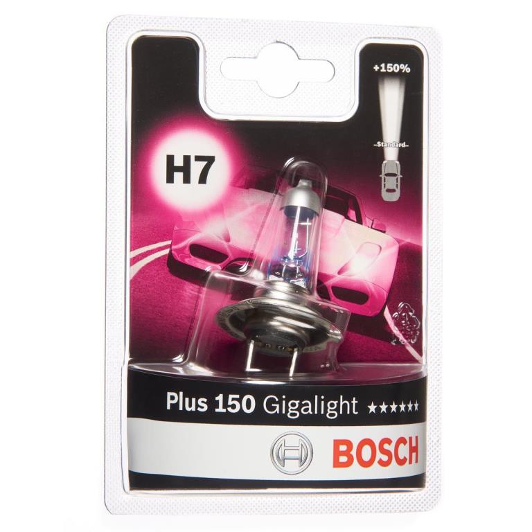 Lampe halogène Gigalight plus 150 2 H7 55W - BOSCH