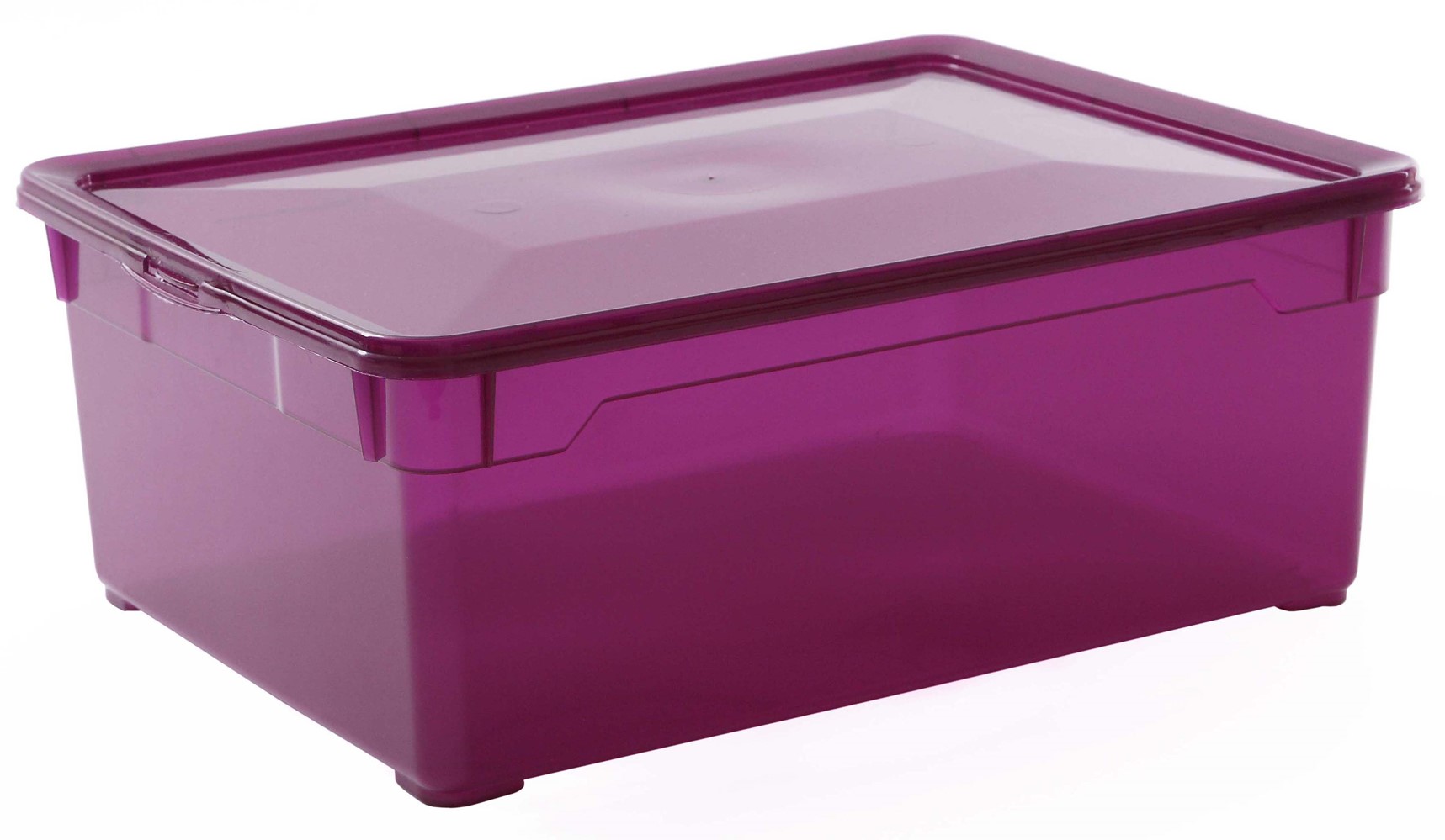 Boite de rangement chaussures Clear Box 10L  violet