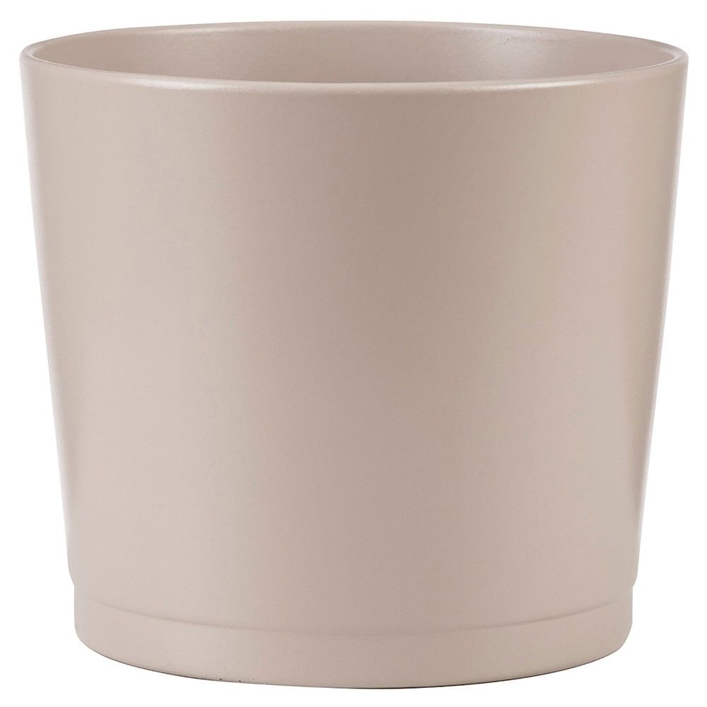 Cache-Pot 883 Céramique Ø12,5cm h11,5cm Taupe - DEROMA