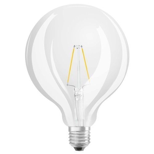 Ampoule LED E27 2,8W globe filament blanc chaud