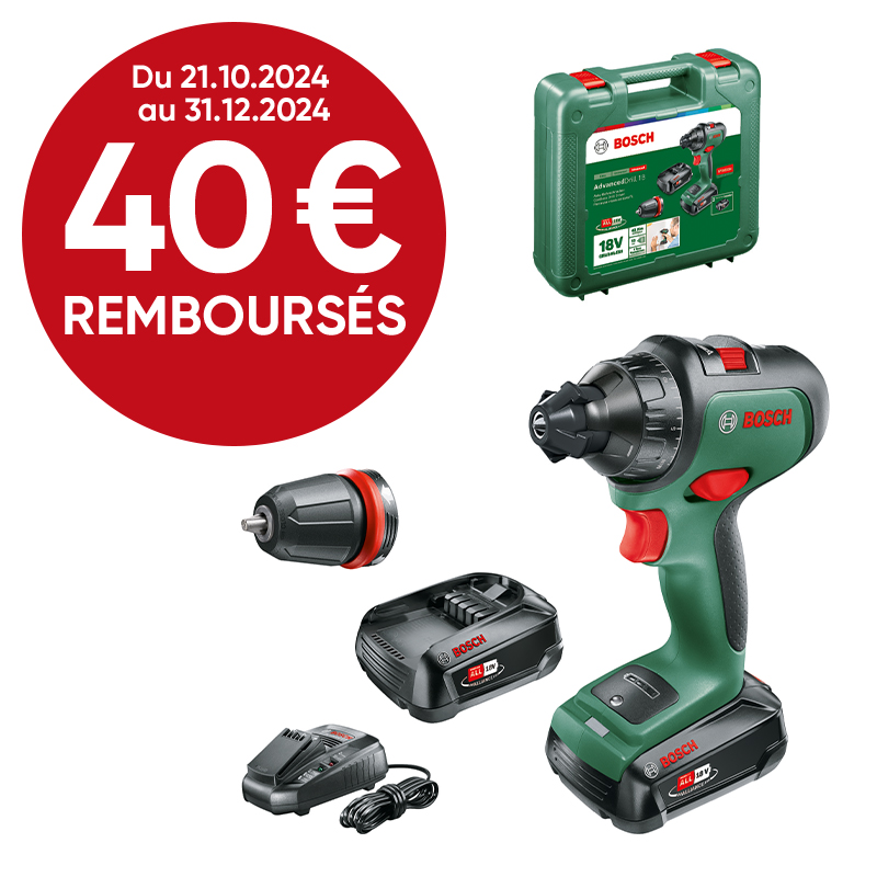 Perceuse sans fil advanced drill 18V 2x2,5Ah - BOSCH