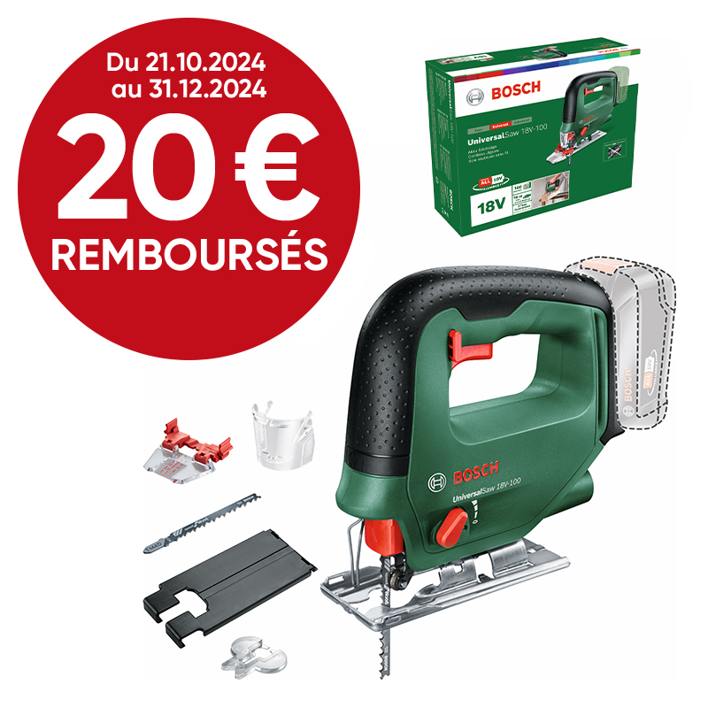 Scie sauteuse sans fil UniversalSaw 18V-100 (sans batterie) - BOSCH