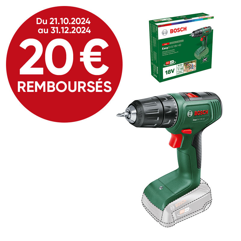 Perceuse-visseuse sans fil EasyDrill 18V-40 (sans batterie) - BOSCH