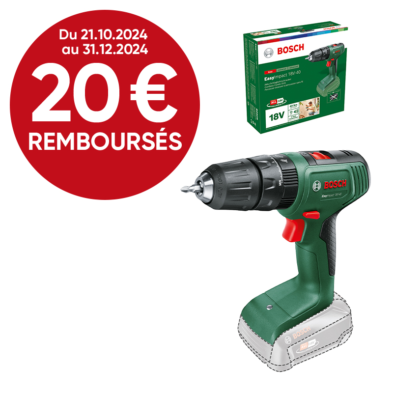 Perceuse à percussion EasyImpact 18V-40 - BOSCH