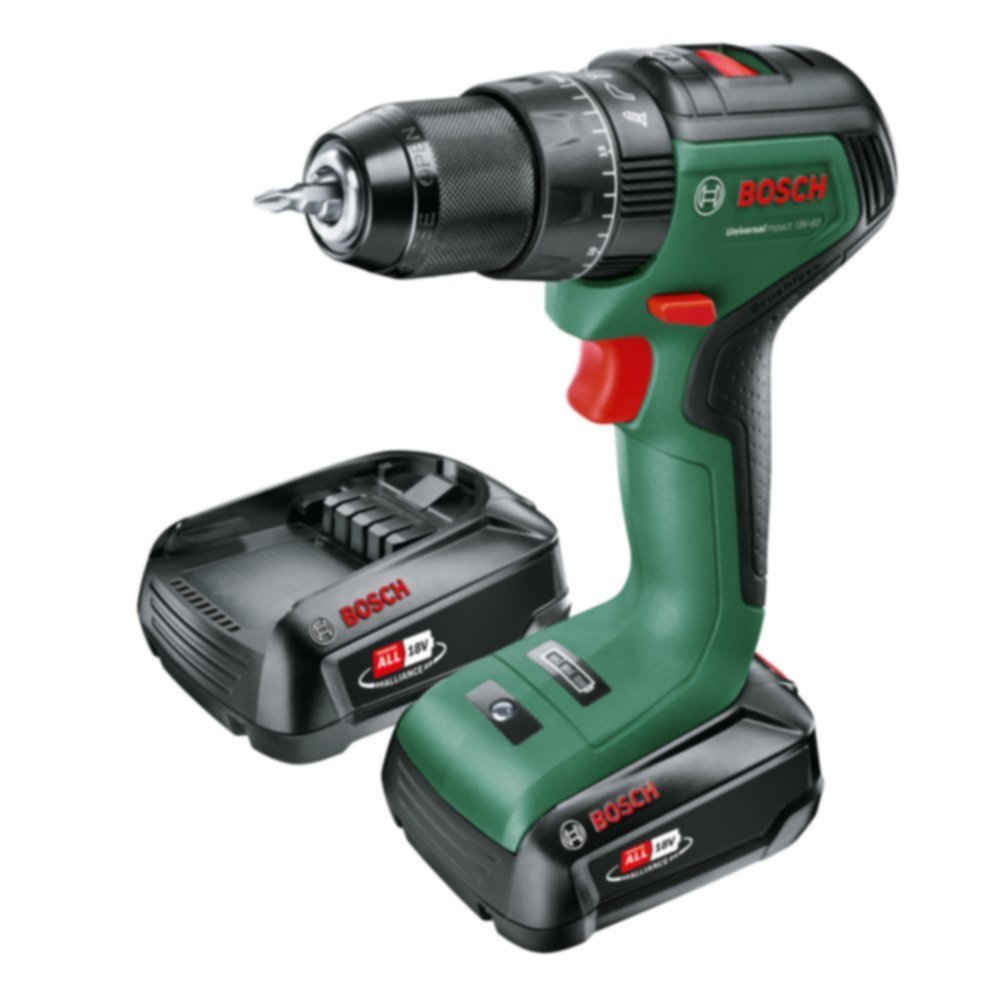 Perceuse-visseuse 18V UniversalImpact +2 batteries 2Ah - BOSCH