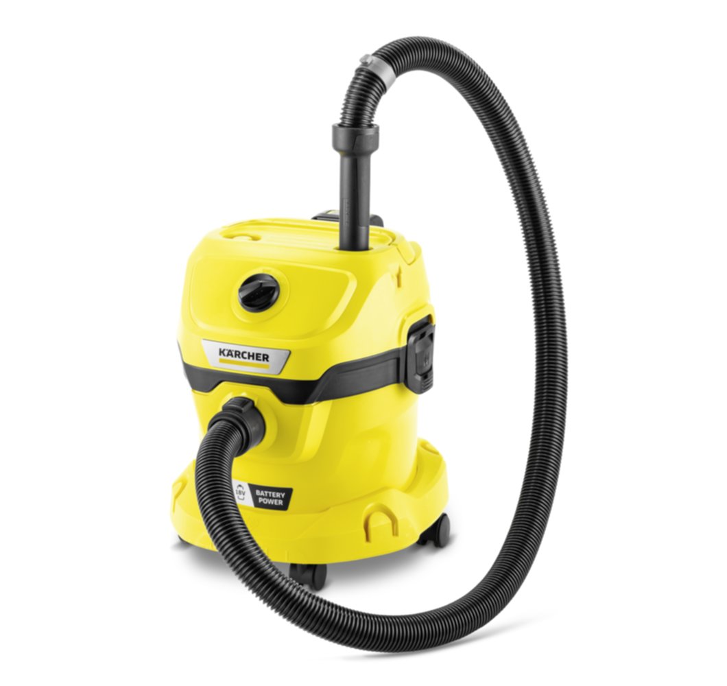 Aspirateur eau et poussières sur batterie WD 2-18 V-12/18 (+ batterie 18V 2,5Ah + chargeur standard) - KARCHER