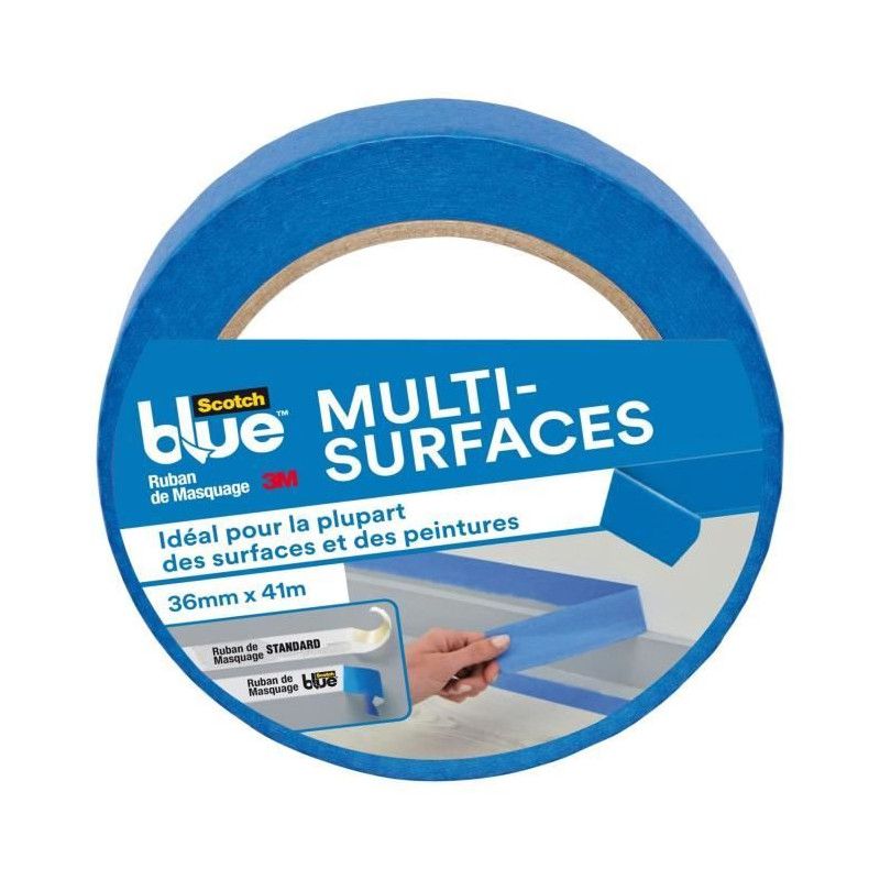 Ruban masquage adhésif multisurfaces 41mx36mm - SCOTCHBLUE™