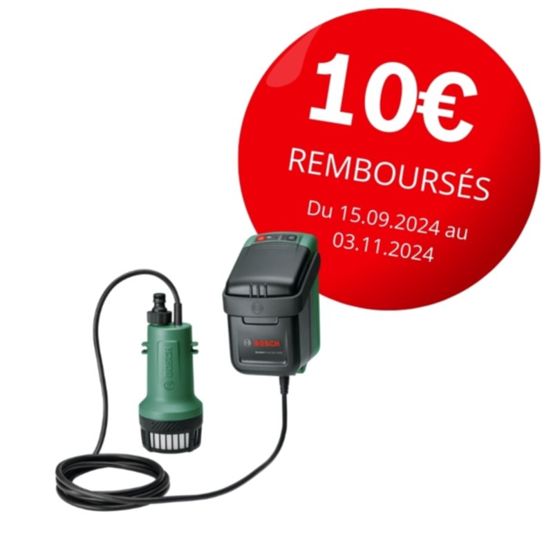 Pompe à eau de pluie sans-fil GardenPump 18V-2000 - BOSCH