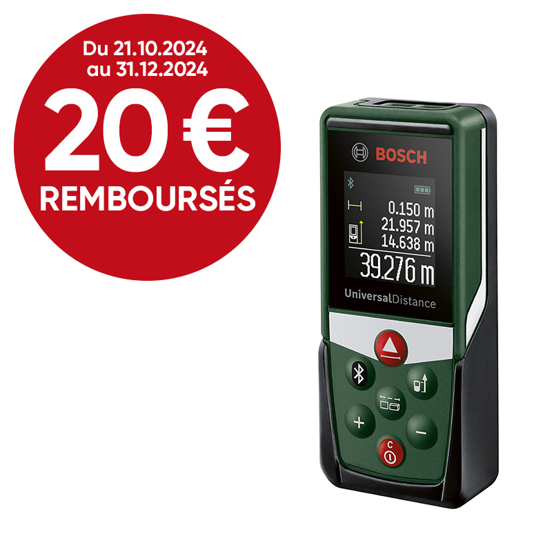 Télémètre laser connecté UniversalDistance 40C 40m - BOSCH