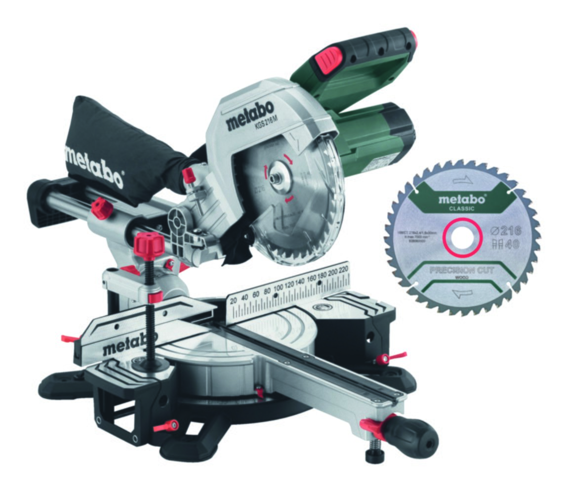 Scie à onglet radiale KGS216M 1500W - METABO