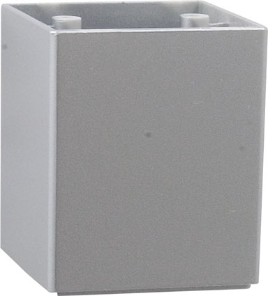 Pied de meuble cube gris H.64 60x60 mm - BAR PLUS