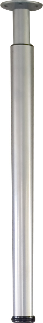 Pied aluminium cylindrique réglable H.700/1100 mm gris - EVOLUDIS