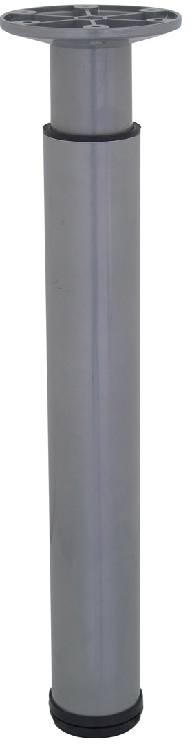 Pied cylindrique réglable gris H.270/430 Ø60 mm - BAR PLUS