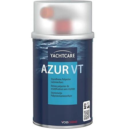 Résine de stratification polyester azur 1 kg - YATCHCARE