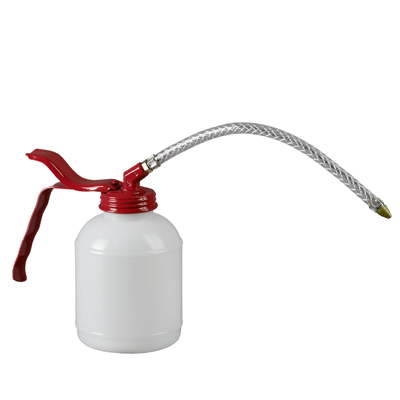 Burette standard 350 ml Polyethylène blanc flexible 210mm pompe plastique simple effet