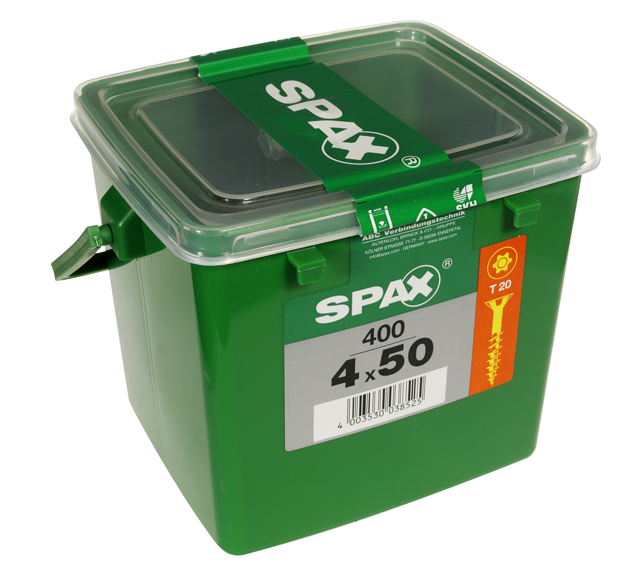 400 vis 4x50 tête fraisée empreinte t-star+ T20 gris SPAX