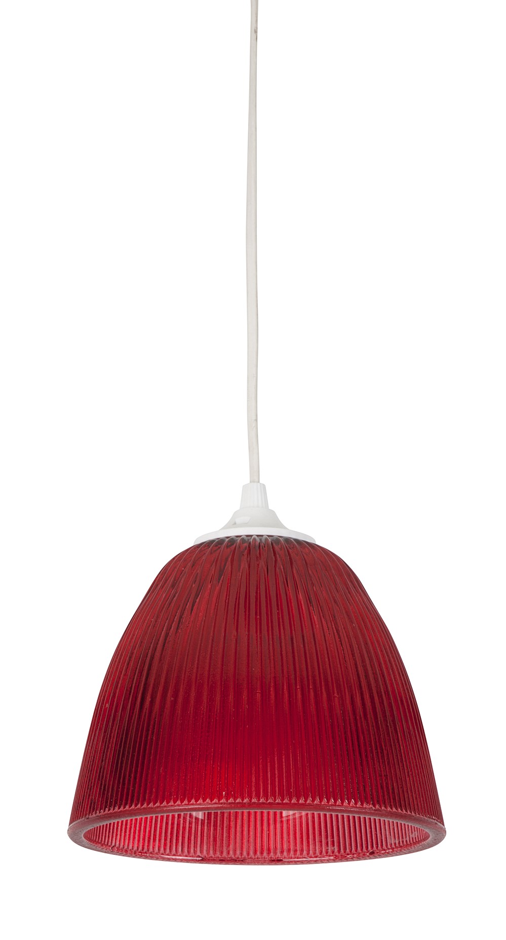 Suspension verre Ogive rouge - Corep