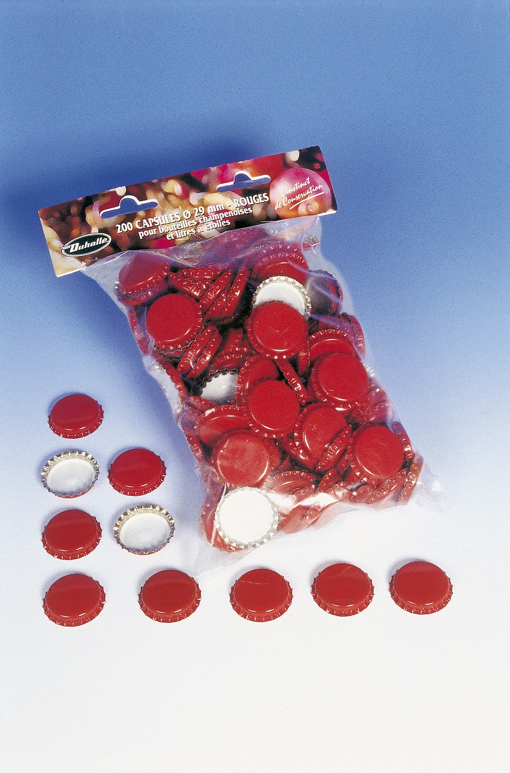 200 Capsules Rouge Ø29mm - DUHALLE