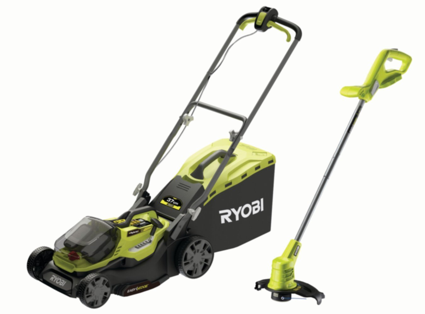 Tondeuse à batterie RY18LMH37LT25-250 18V 37cm - RYOBI (+ coupe-bordures offert)