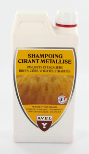 shampoing cirant metalisé pour tous les parquets - AVEL