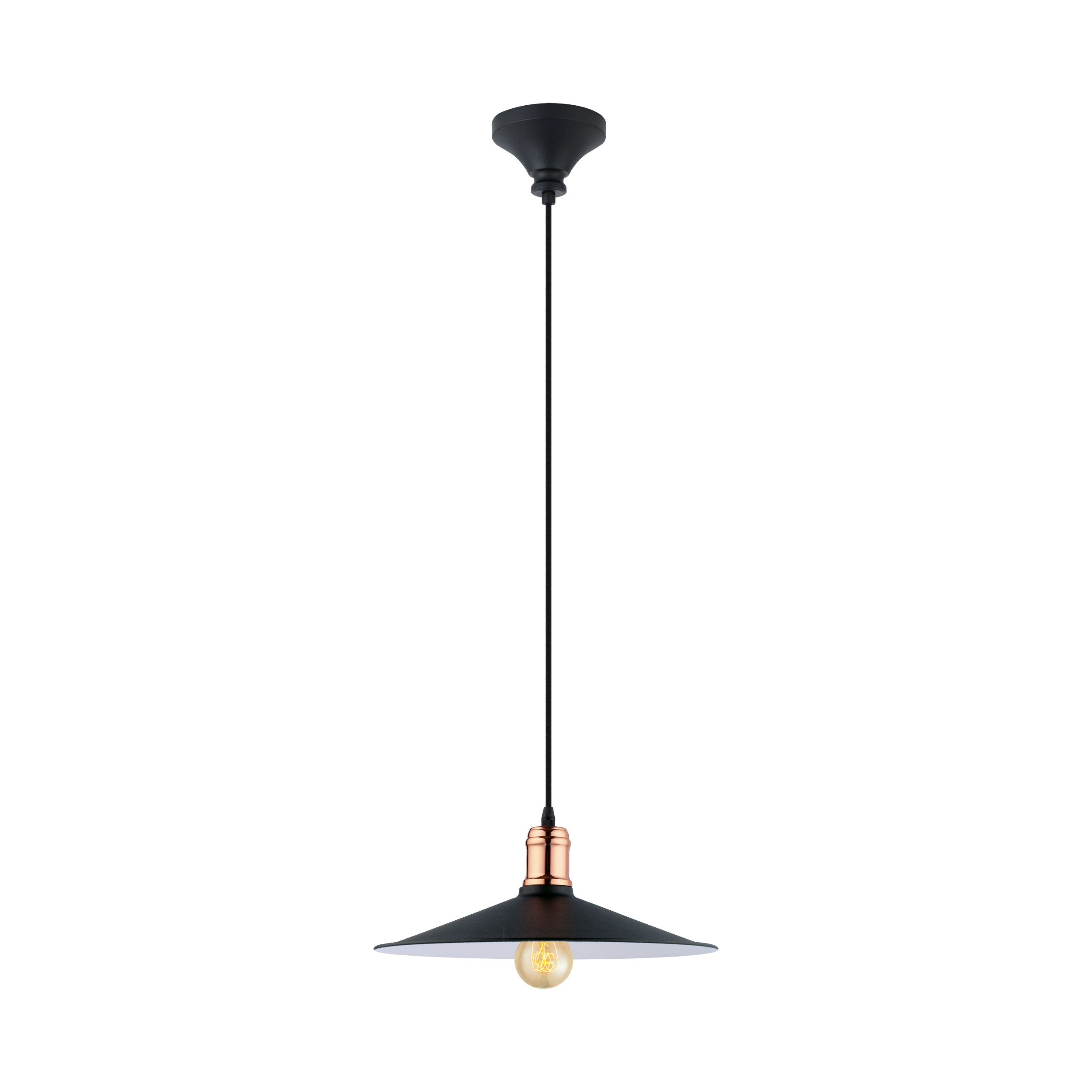 Suspension bridport noir E27 60W - EGLO 