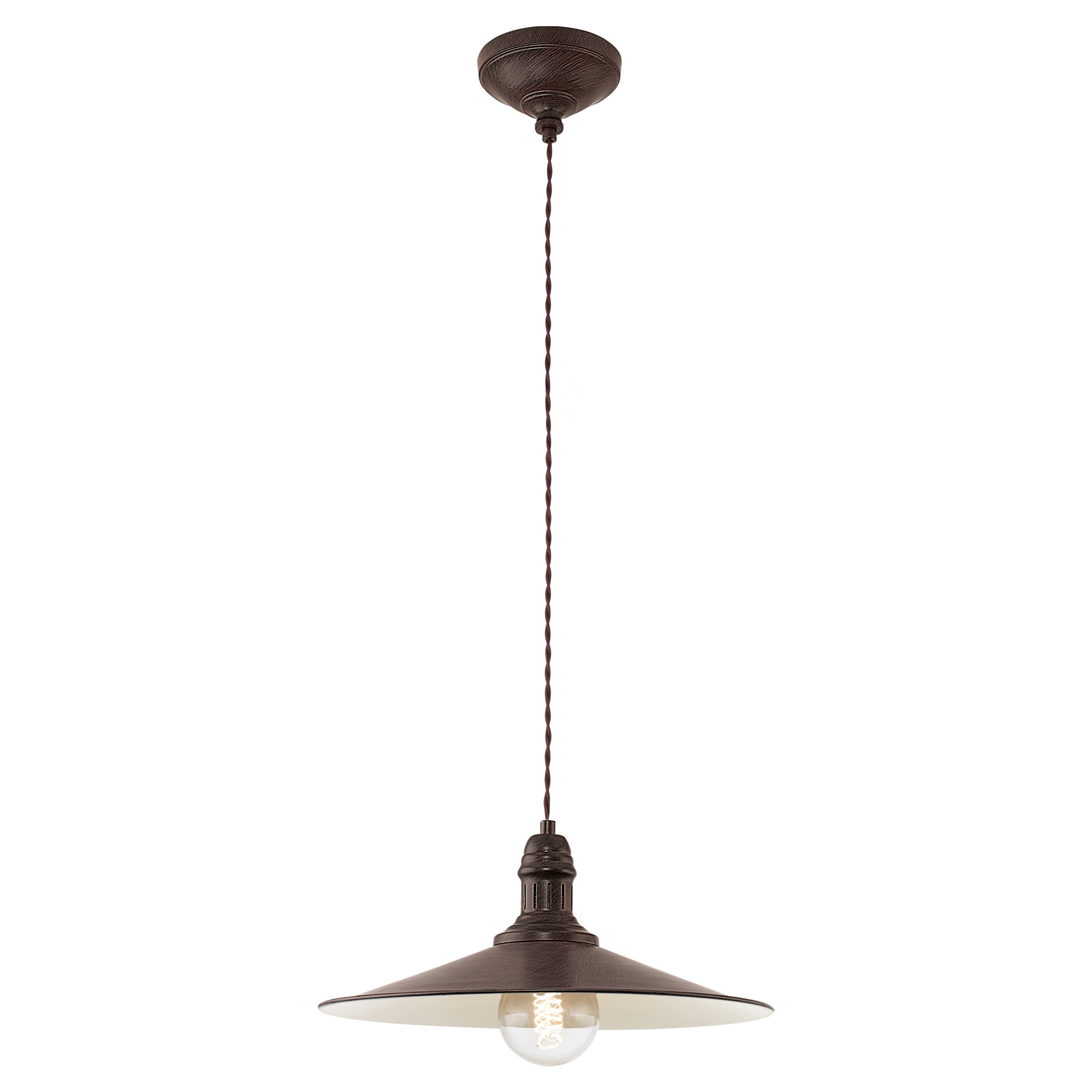 Suspension Stockbury marron ø 36 cm E27 1 x 60W - EGLO