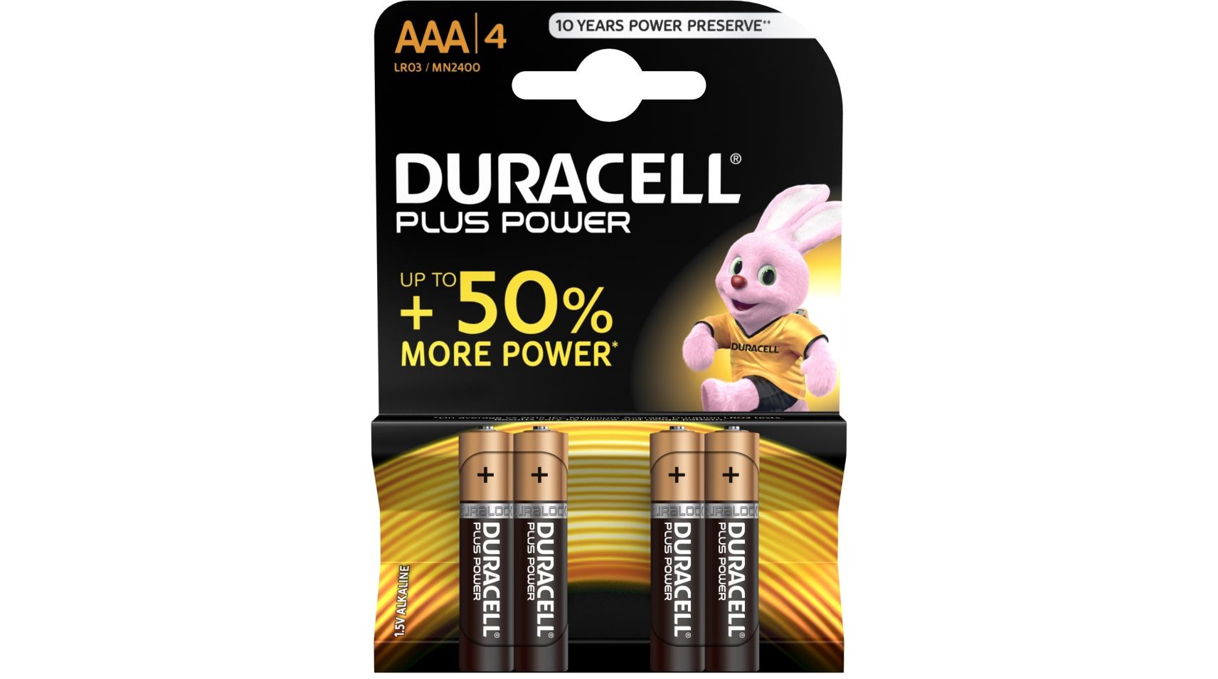 Pile Duracell Plus Power Aaa Mn2400 Blister4 DURACELL